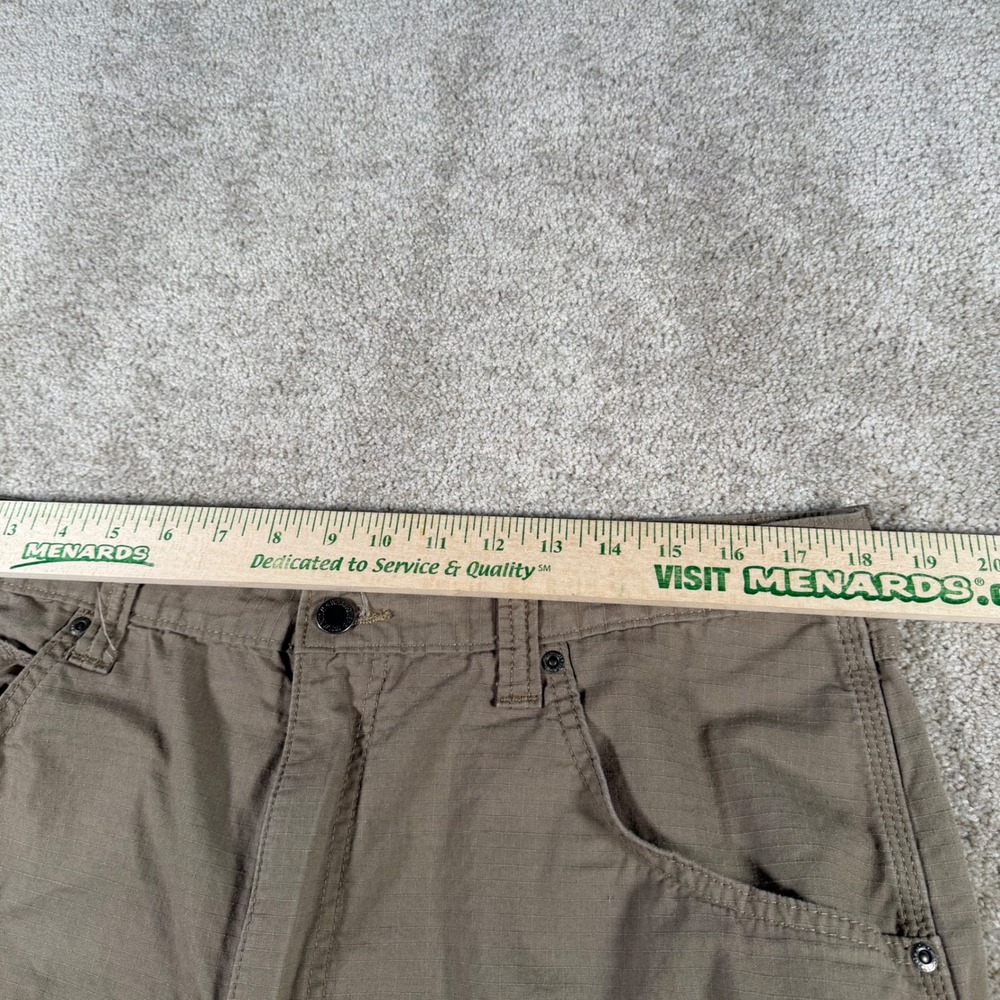 Wrangler Workwear Pants Mens 38x34 (FITS 36x32) Tan Ripstop Utility Trousers - Picture 6 of 10